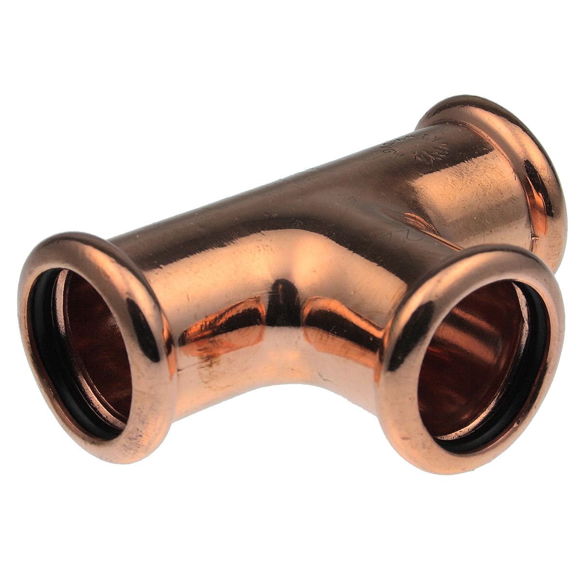 Copper Pipe Fitting, Push Fit 90° Equal Tee for 28mm pipe