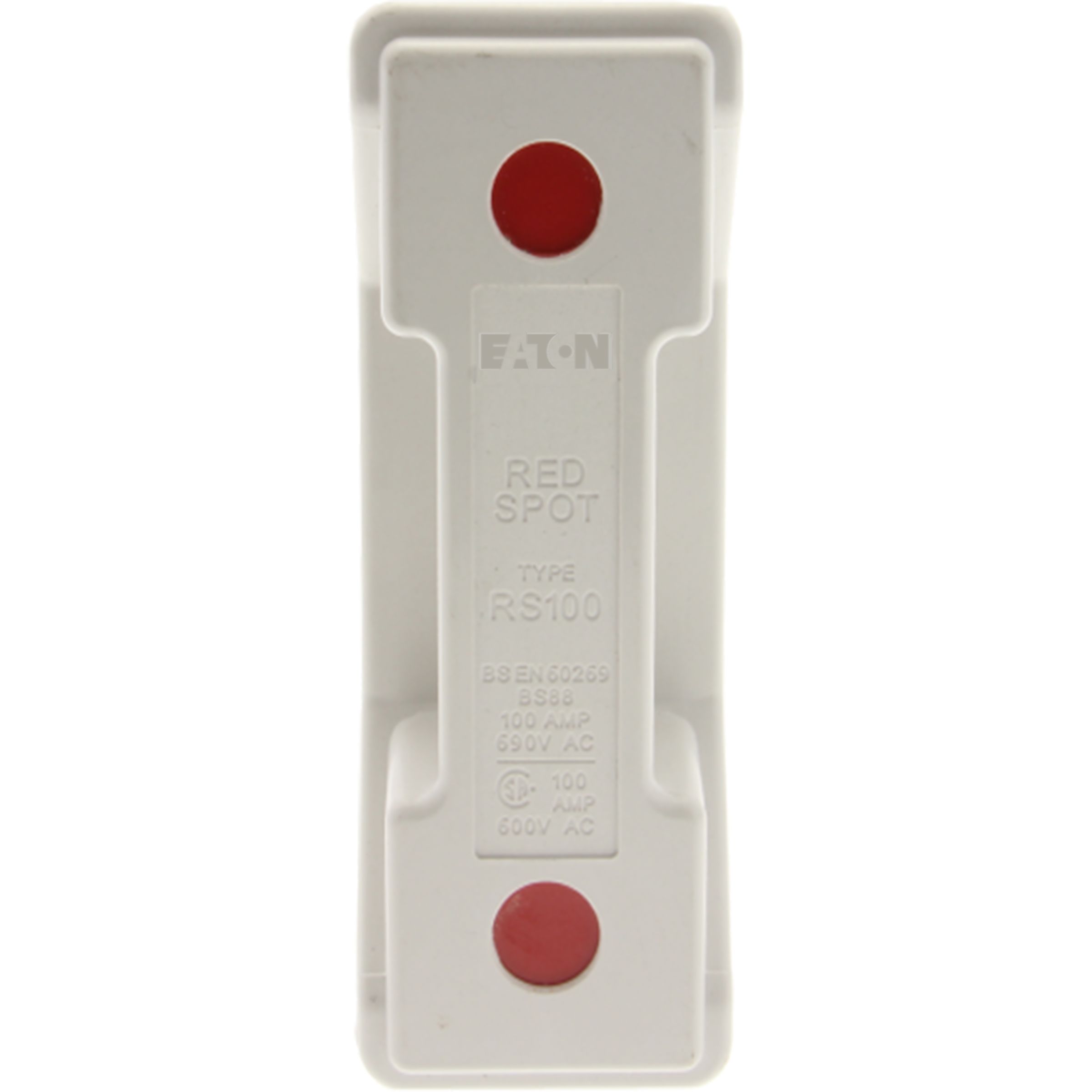 RS100HWH Eaton 100A Rail Mount Fuse Holder for A4 Fuse, 1P, 690V ac RS