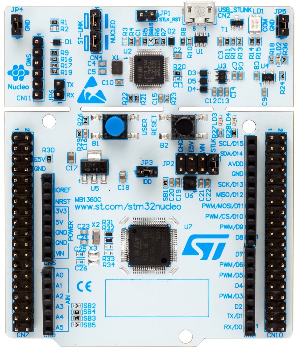 Stmicroelectronics Stm32 Nucleo 64 Mcu Development Board Nucleo G071rb Rs 4419