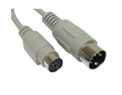 RS PRO 150mm PS/2 to 5 pin mini-DIN Grey KVM Cable
