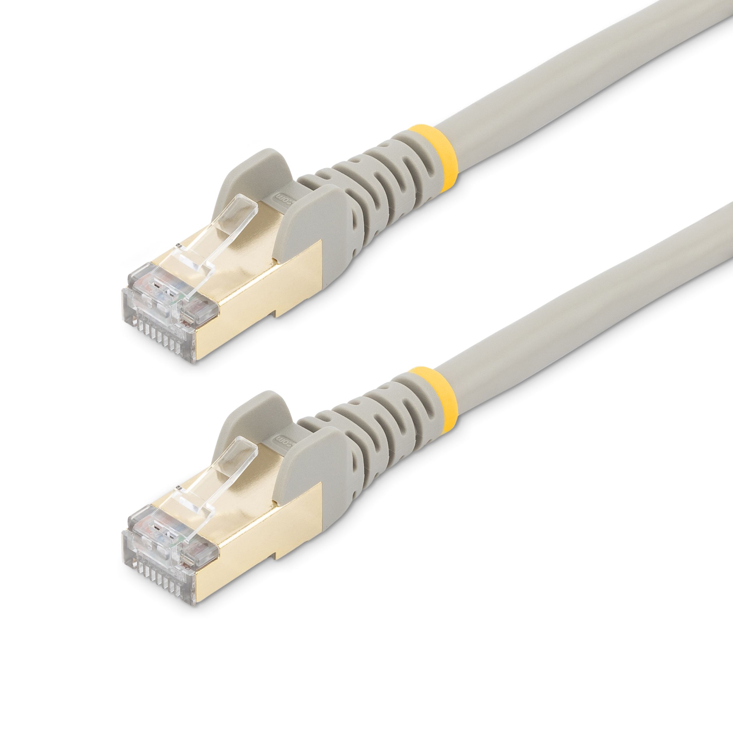 StarTech.com Cat6a Ethernet Cable, RJ45 to RJ45, STP Shield, Grey PVC Sheath, 1m