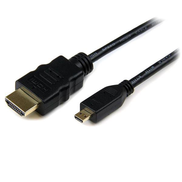 StarTech.com 4K Male HDMI to Male Micro HDMI Cable, 1m