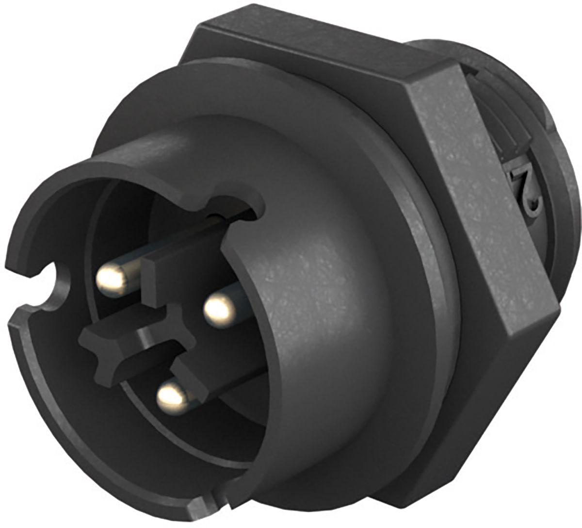 Wieland, RST 08i2/3 Male 3 Pole Circular Connector, Panel Mount, Rated At 8A, 250 V, 400 V
