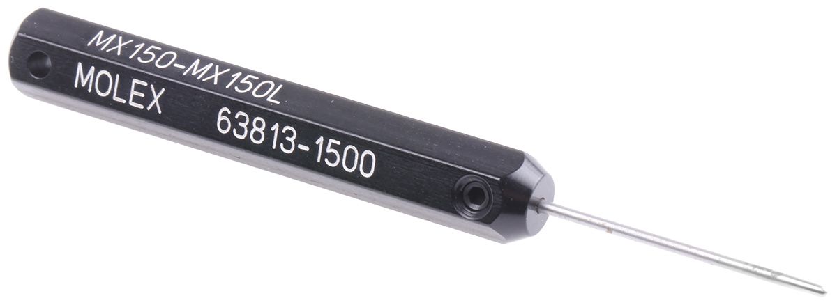 Molex Ausziehwerkzeug, Crimp, für Größe 14 → 22AWG, 67,6 mm lang Spitzen L. 23.1mm Spitzen W. 6.35mm