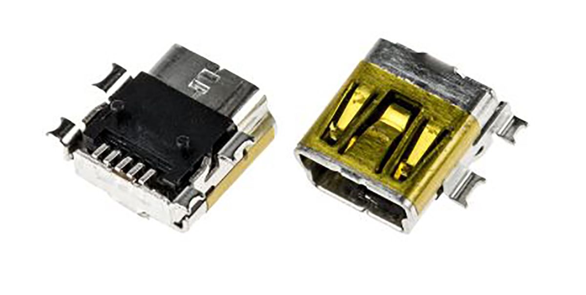 Molex Right Angle Smt Socket Type Mini Usb Connector