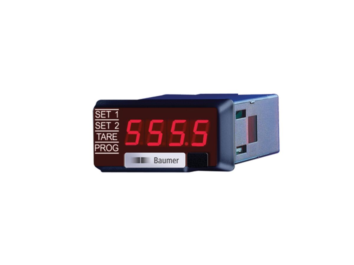 Baumer PA220.514AX01 , LED Digital Panel Multi-Function Meter for Current, Power, Voltage, 22.2mm x 45mm