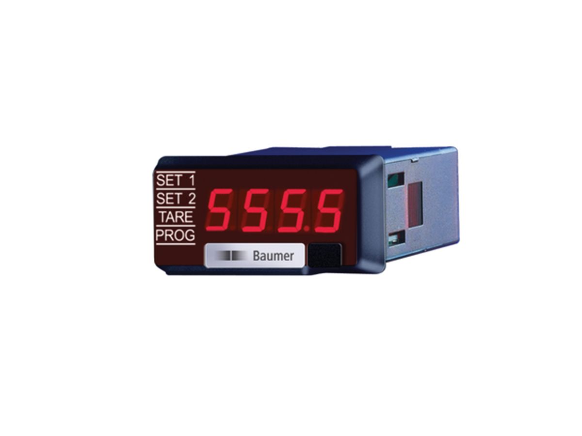 Baumer TA1220.514AX01 , LED Digital Panel Multi-Function Meter for Current, Power, Voltage, 22.2mm x 45mm