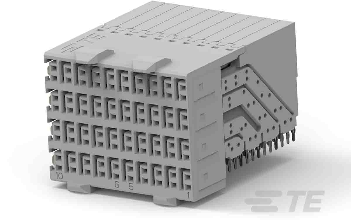 6469001 1 Te Connectivity Z Pack Hm Zd 2 5mm Pitch 4 Pair Backplane Connector Female Right