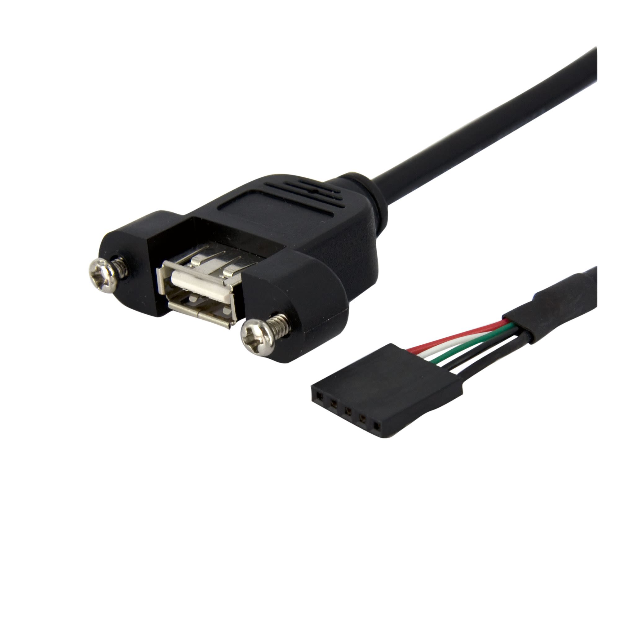 StarTech.com Female USB A to Female 20 Pin IDC Cable, USB 2.0, 900mm