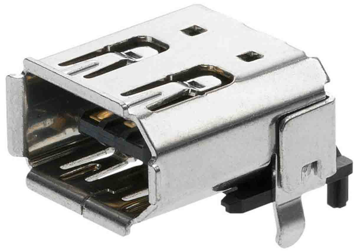 Molex 6 Way Right Angle Surface Mount Firewire Connector, Socket
