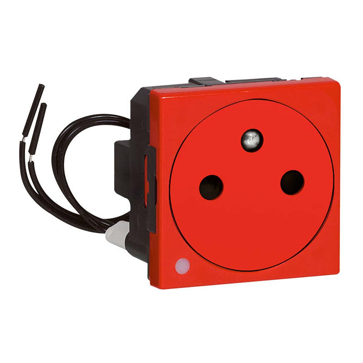 077126L Legrand Red 1 Gang Plug Socket, 16A, Indoor Use RS
