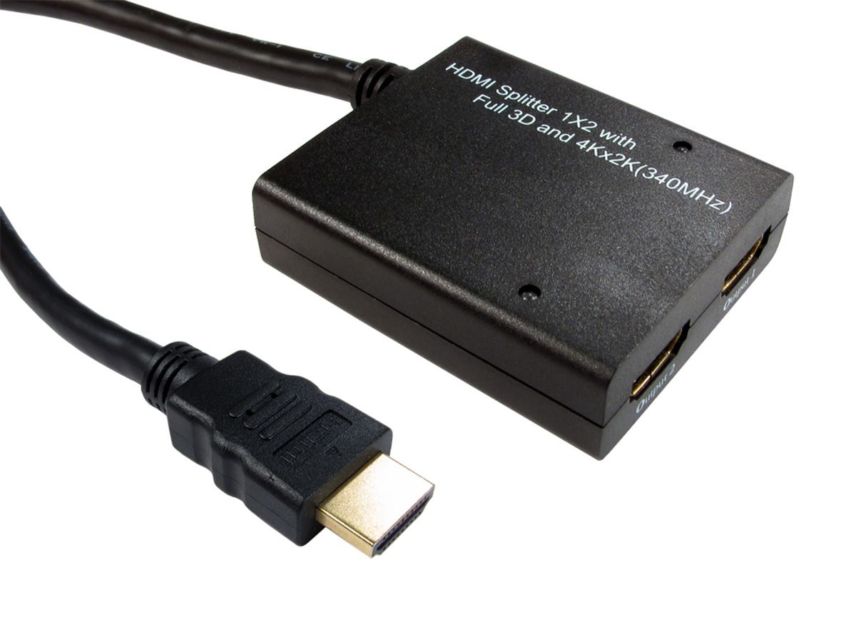 RS PRO HDMI Splitter HDMI 2 Anschlüsse 2 Videoausgänge 1 Videoeingänge ...