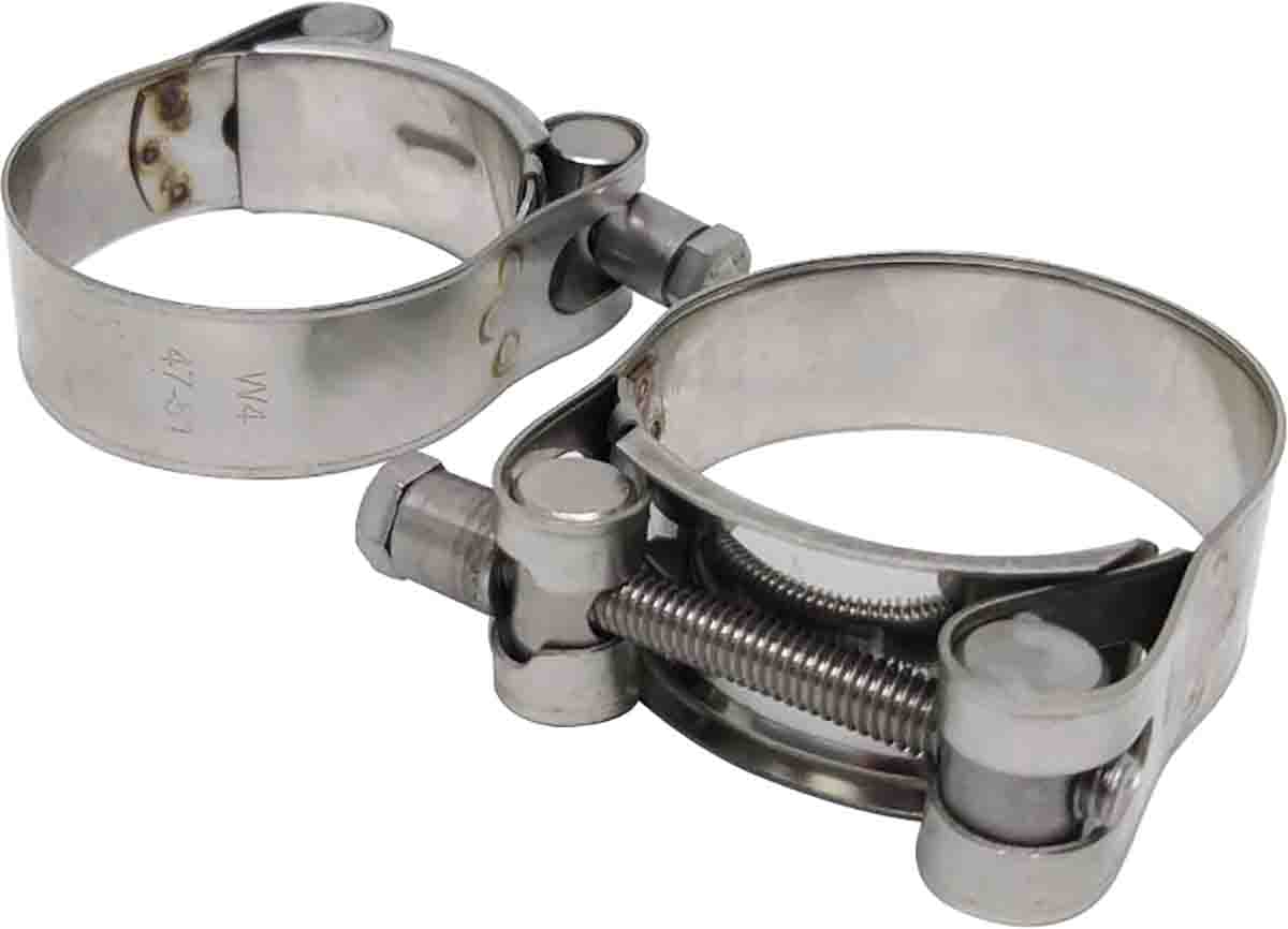 RS PRO, Stainless Steel 304, Bolt Head Hose Clamp 47 → 51mm ID