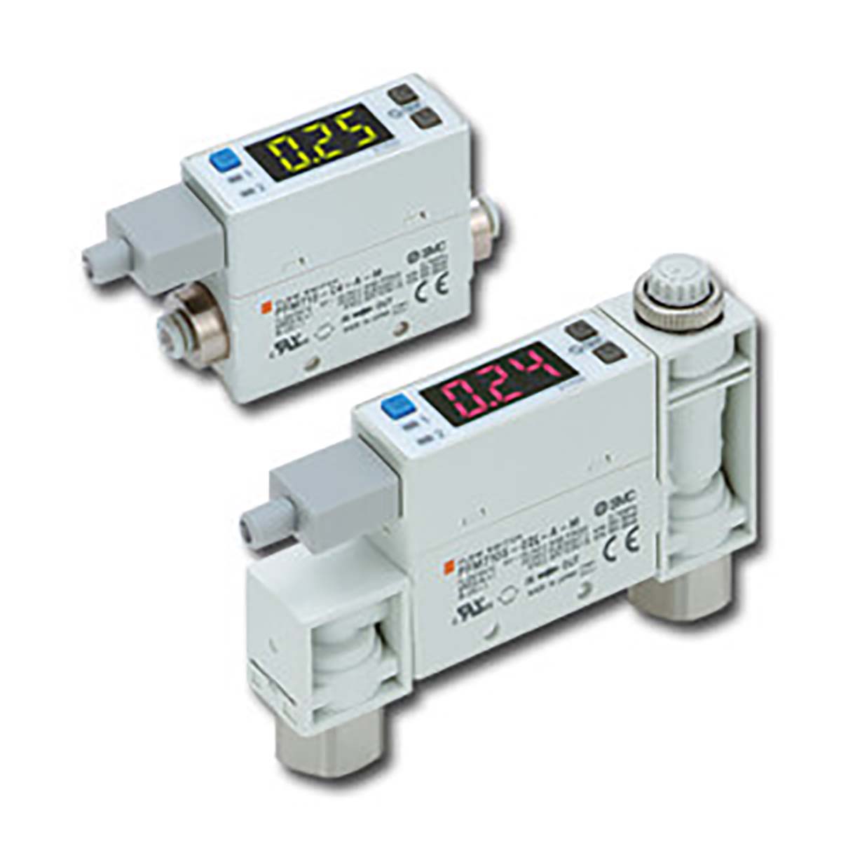 SMC PFM7 Series Flow Switch Flow Switch, 2 L/min Min, 100 L/min Max