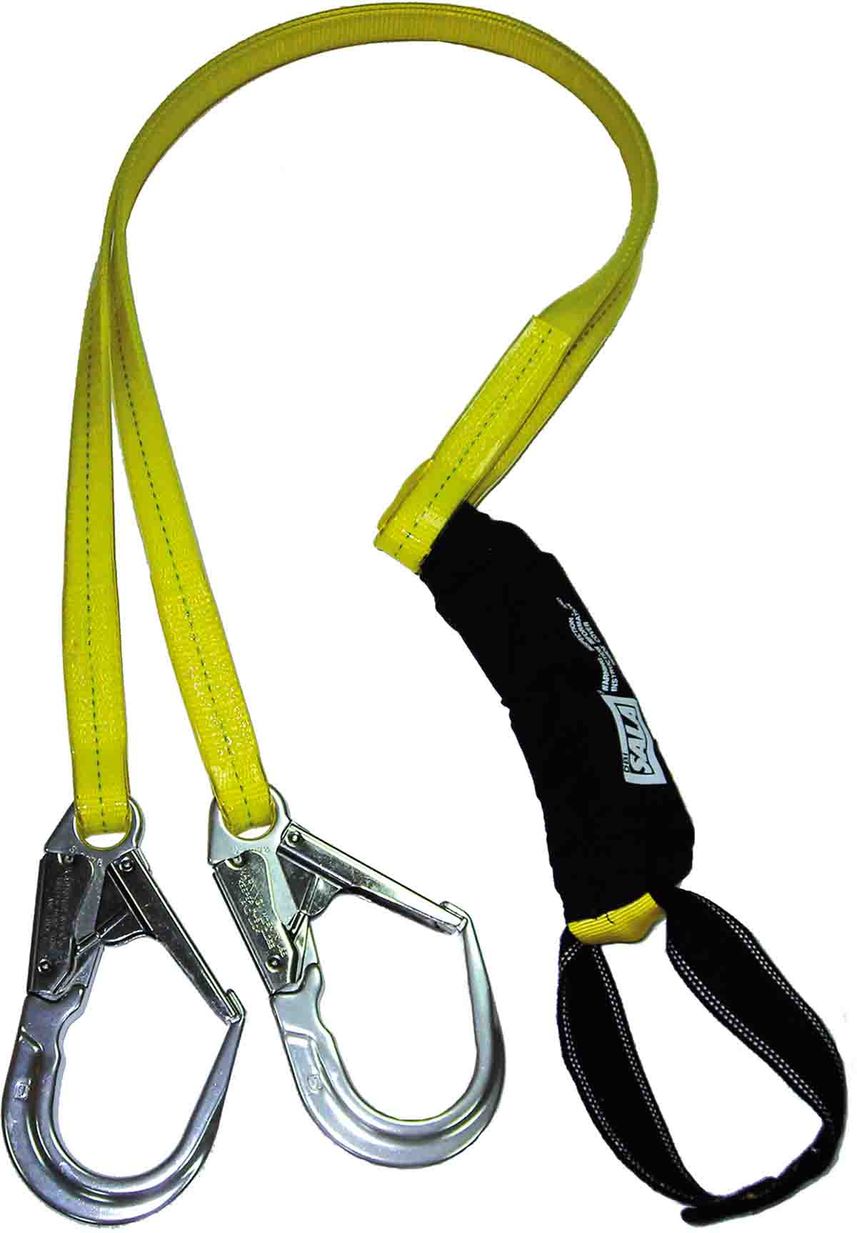 1220590 3M 1.8m Fall Arrest Shock Absorbing Lanyard Snap Hook Twin RS