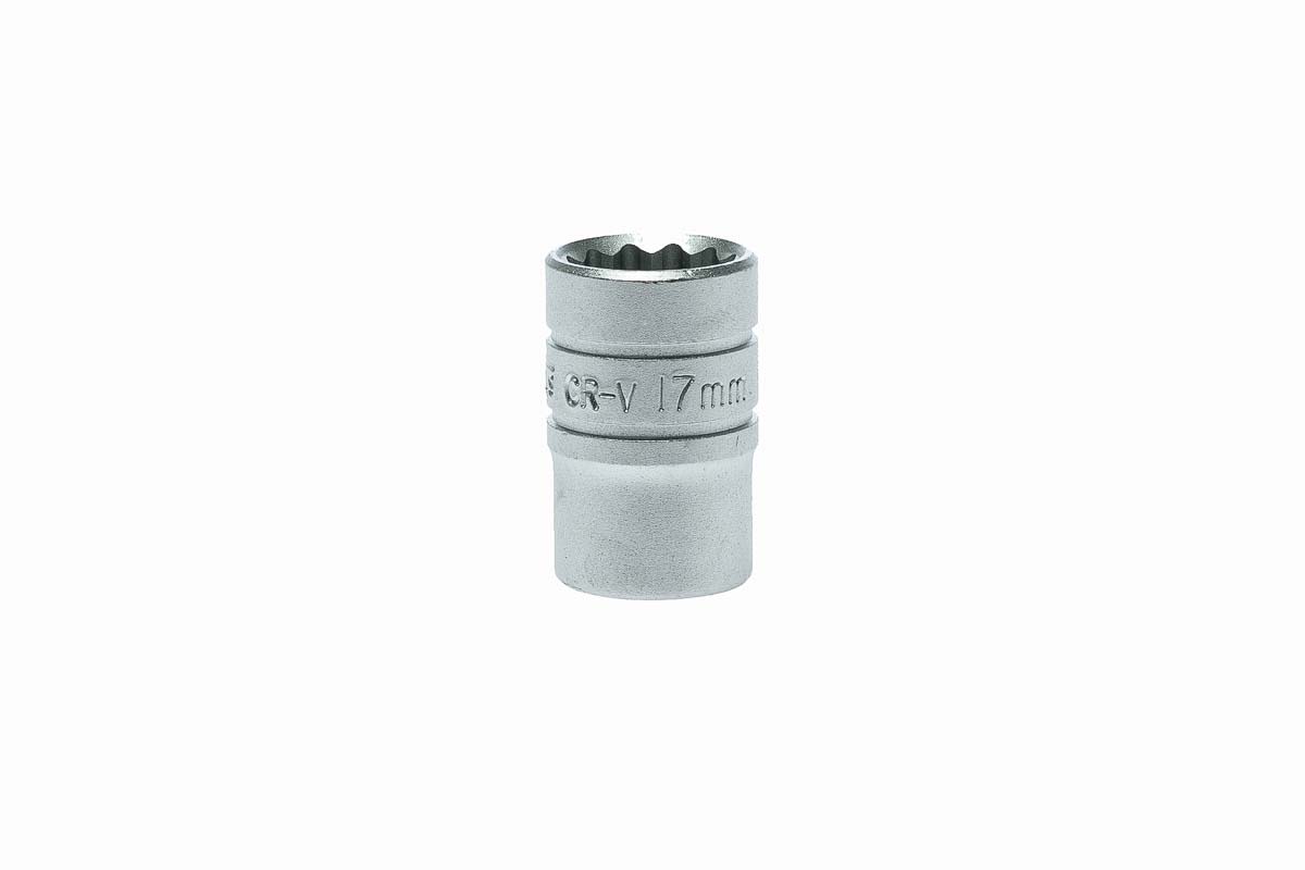 Teng Tools 17mm Socket With 1/2 in Drive , Length 38 mm