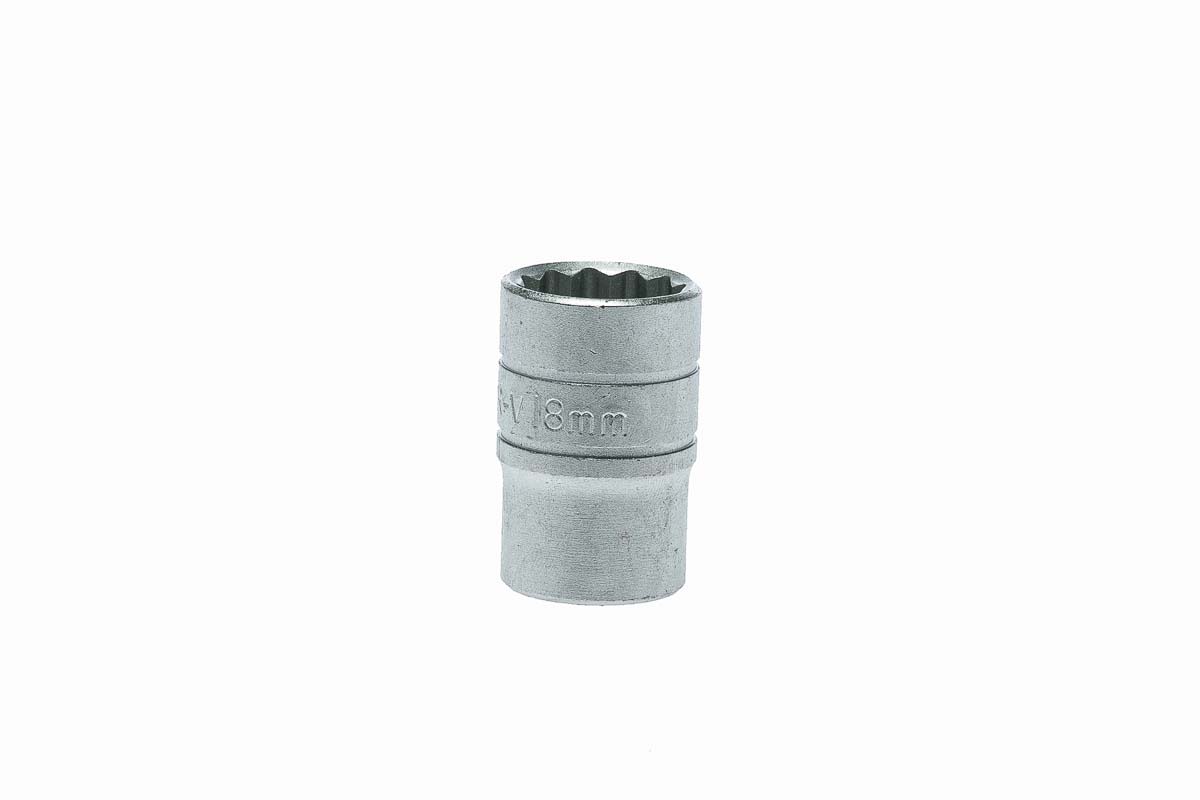 Teng Tools 18mm Socket With 1/2 in Drive , Length 38 mm