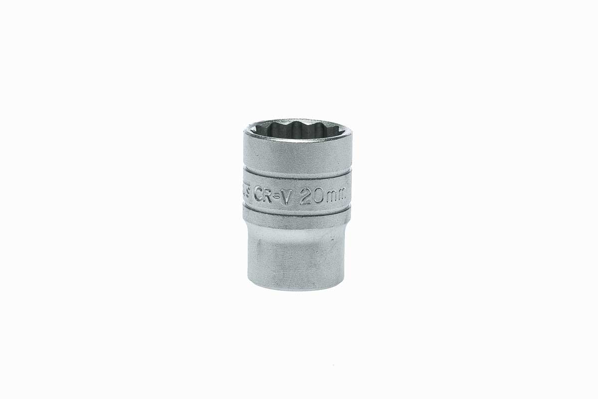 Teng Tools 20mm Socket With 1/2 in Drive , Length 38 mm