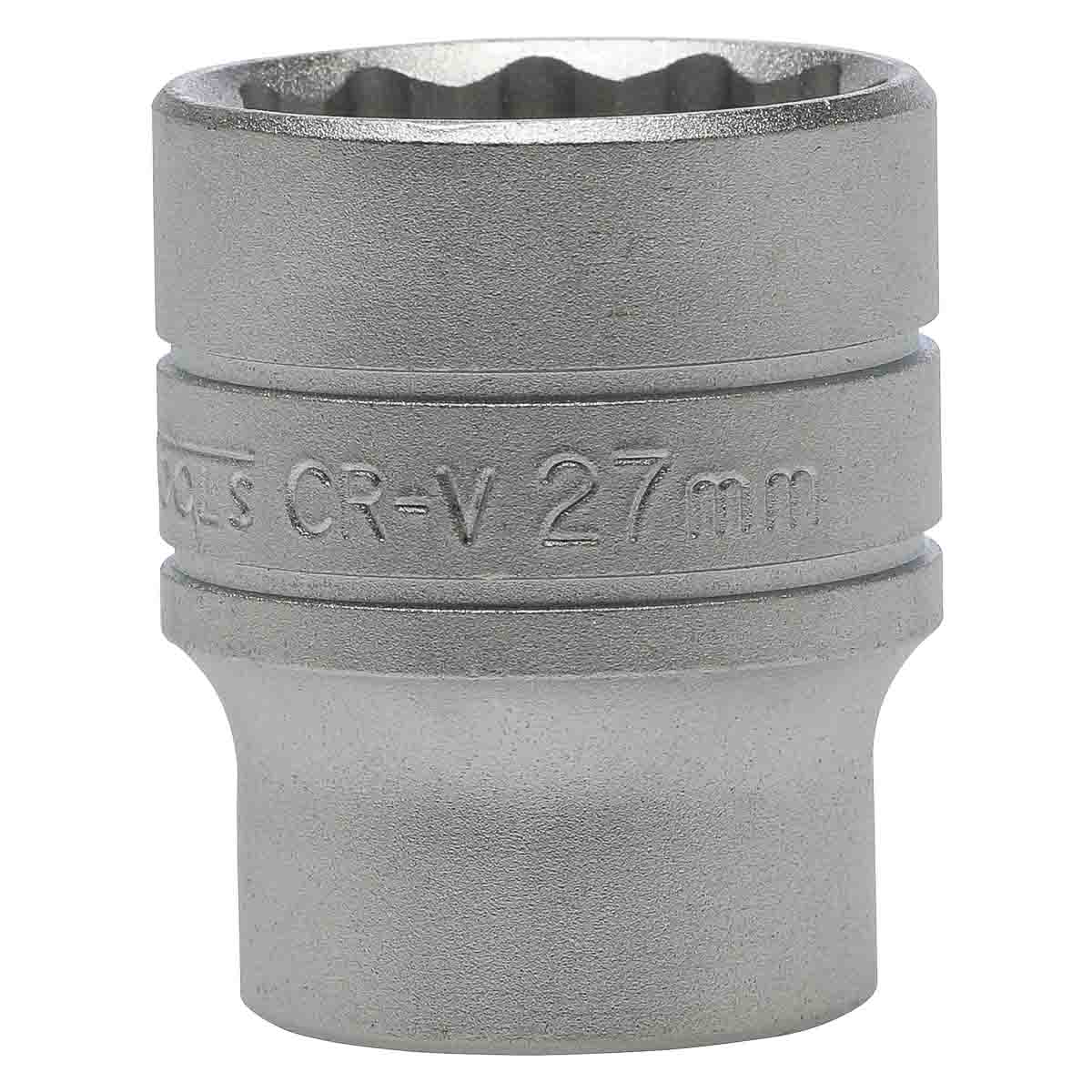 M120527C Teng Tools 27mm Socket With 1/2 in Drive , Length 43 mm RS