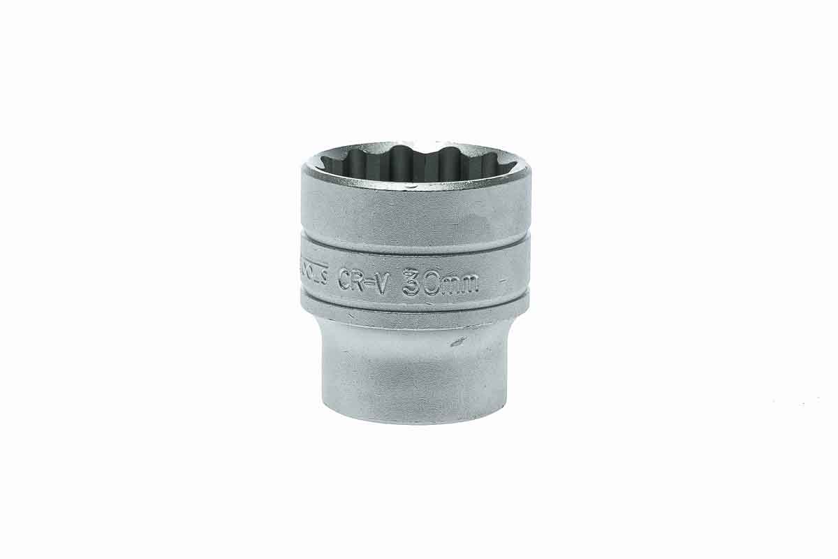 Teng Tools 30mm Socket With 1/2 in Drive , Length 43 mm
