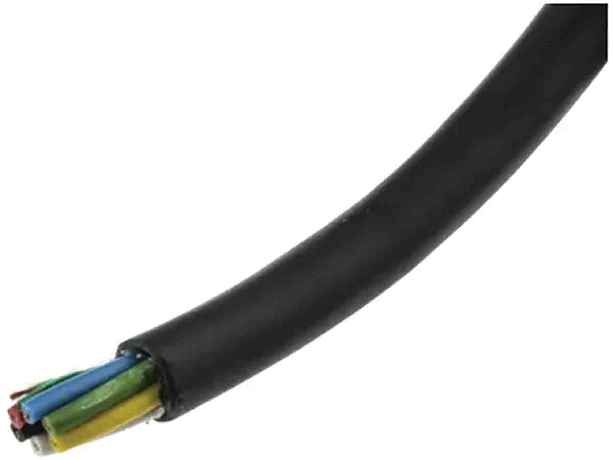 RS PRO Unscreened Data Cable, 0.5 mm², 20 AWG, 100m, Black Sheath