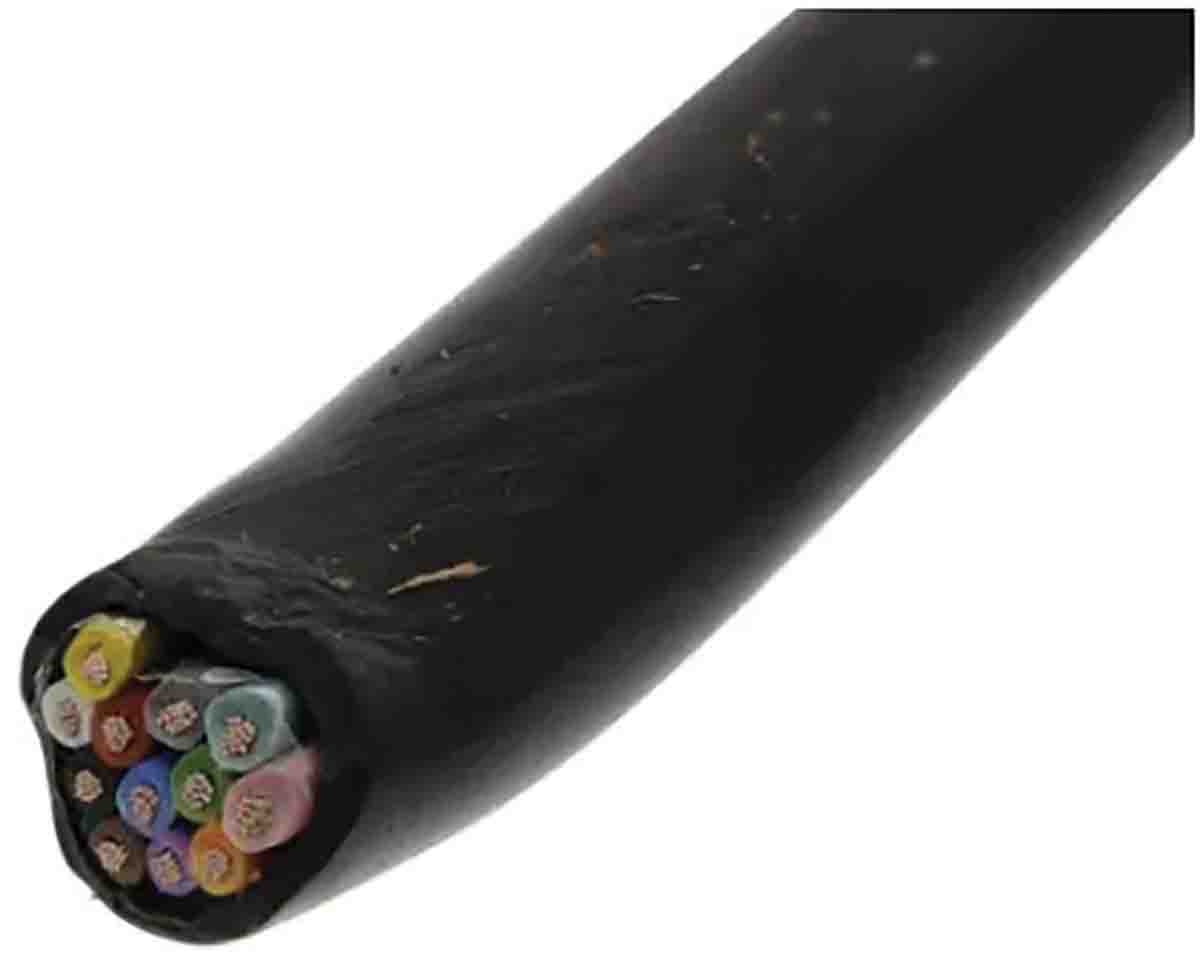 RS PRO Screened Data Cable, 0.5 mm², 20 AWG, 500m, Black Sheath