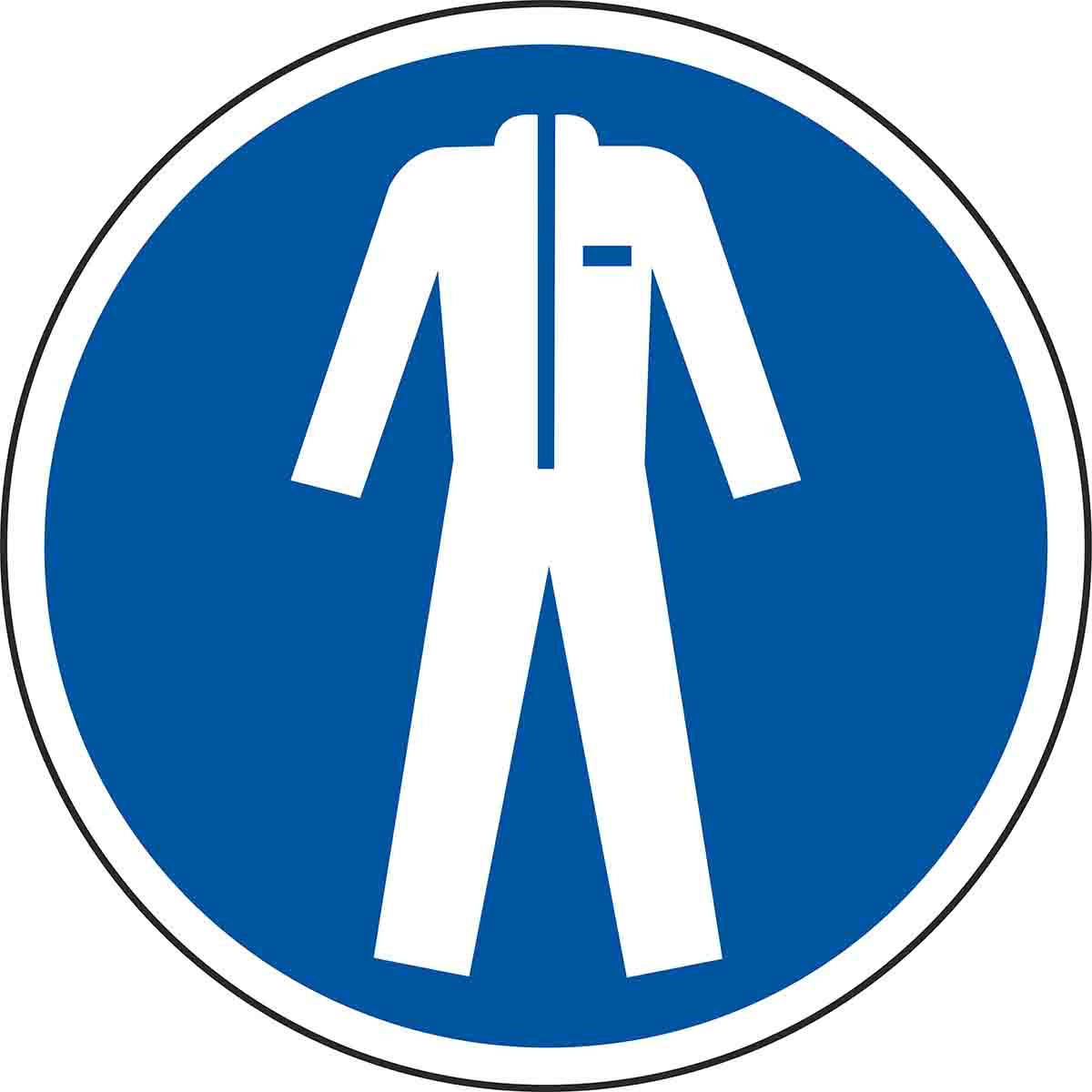 RS PRO Vinyl Floor Graphic Wear Protective Clothing Sign With Pictogram Only Text, 400 x 400mm