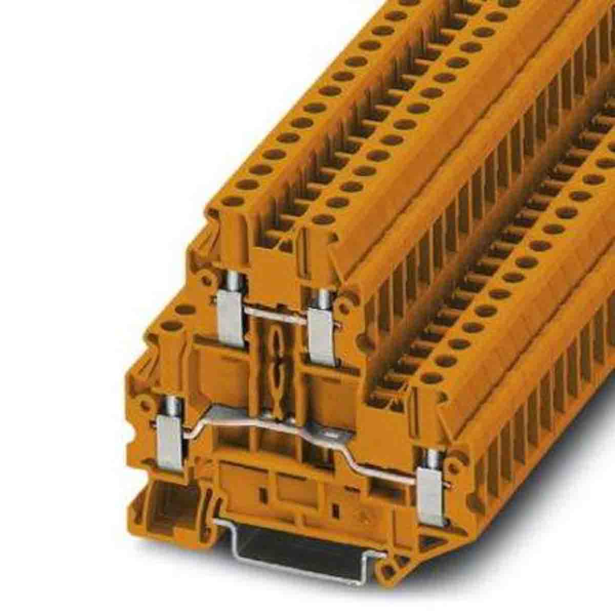 3044639 Phoenix Contact Orange UTTB Double Level Terminal Block, 500