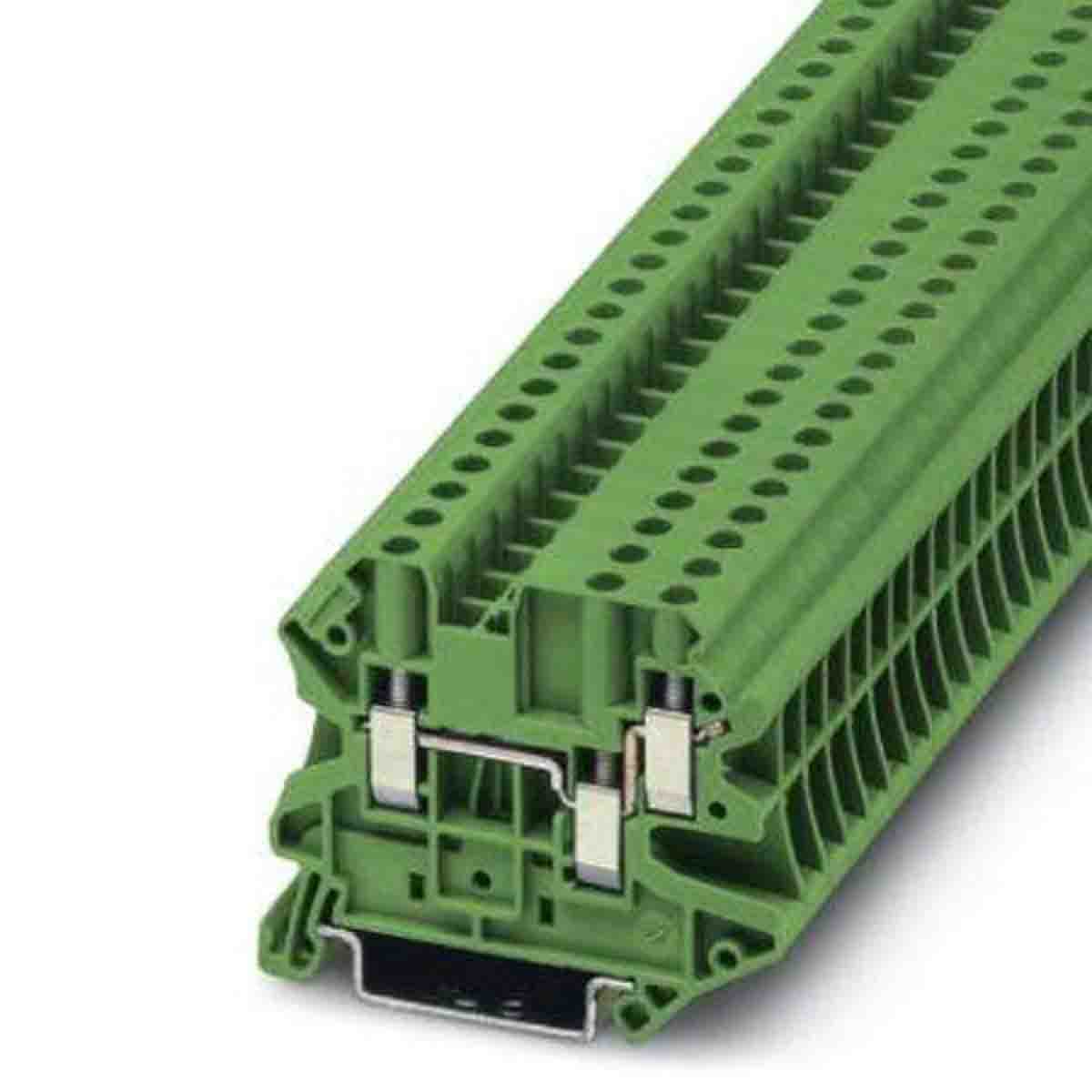 3044367 Phoenix Contact Green UT 4 Feed Through Terminal Block, 0.14