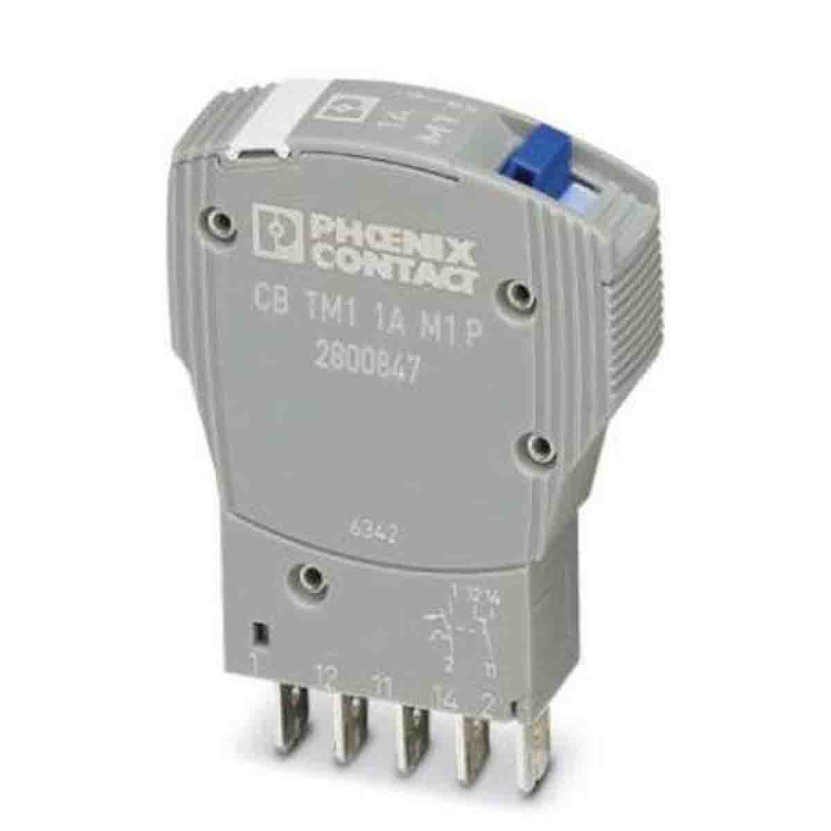 Phoenix Contact CB TM1  Single Pole Thermal Circuit Breaker - 50V dc Voltage Rating, 1A Current Rating