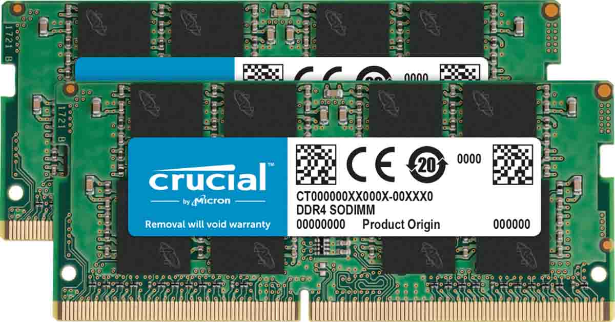 Crucial 8 GB DDR4 Laptop RAM, 2666MHz, SODIMM, 1.2V
