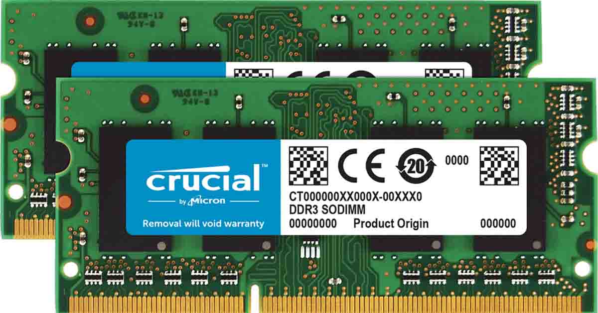 Crucial 8 GB DDR3 Laptop RAM, 1333MHz, SODIMM, 1.35, 1.5 V