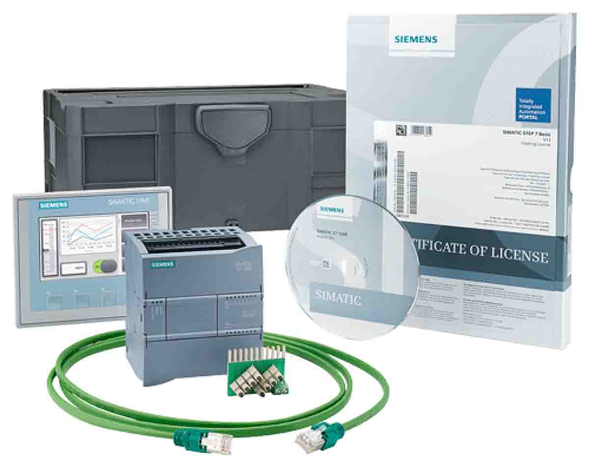 6AV66517DA023AA4 Siemens S71200 PLC CPU Starter Kit, For Use With SIMATIC S71200 Series