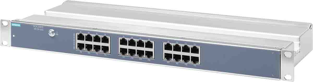 Conmutador Ethernet Siemens 6GK5124-0BA00-3AR3, 24 puertos RJ45, 10 Mbit/s, 100 Mbit/s