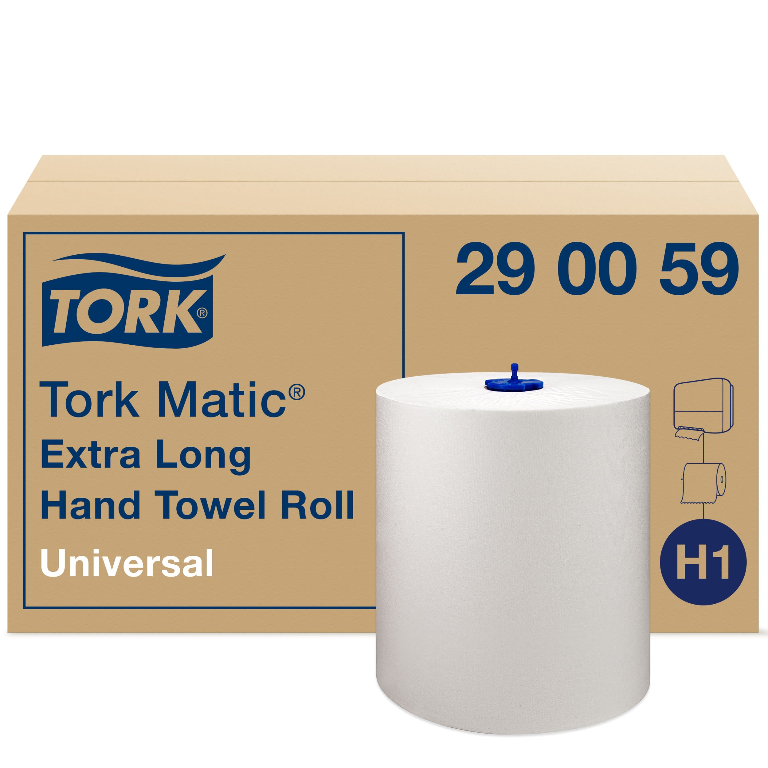 Asciugamani di carta Tork, in Rotolo, 1 strato, 8400 fogli da 190 x 190mm