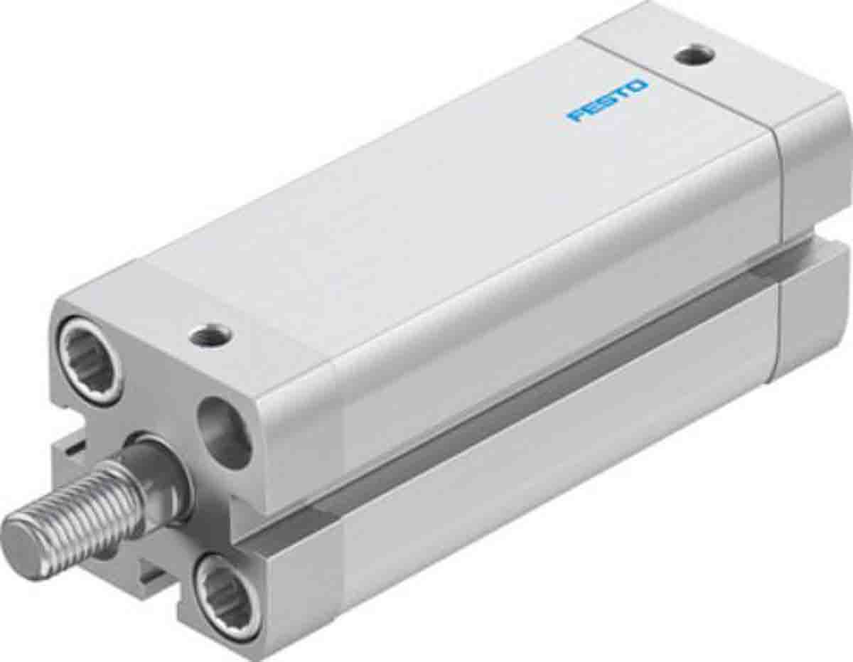Festo Pneumatic Compact Cylinder - 577173, 20mm Bore, 60mm Stroke, ADN Series, Double Acting