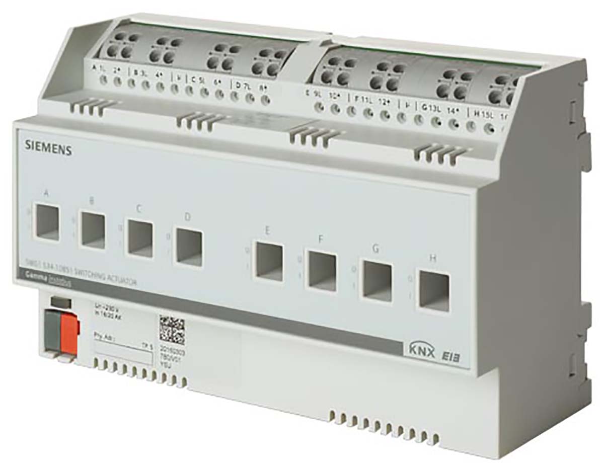 Contrôleur d'éclairage Actionneur de commutateur, montage Rail DIN, 230 V, série 5WG1534