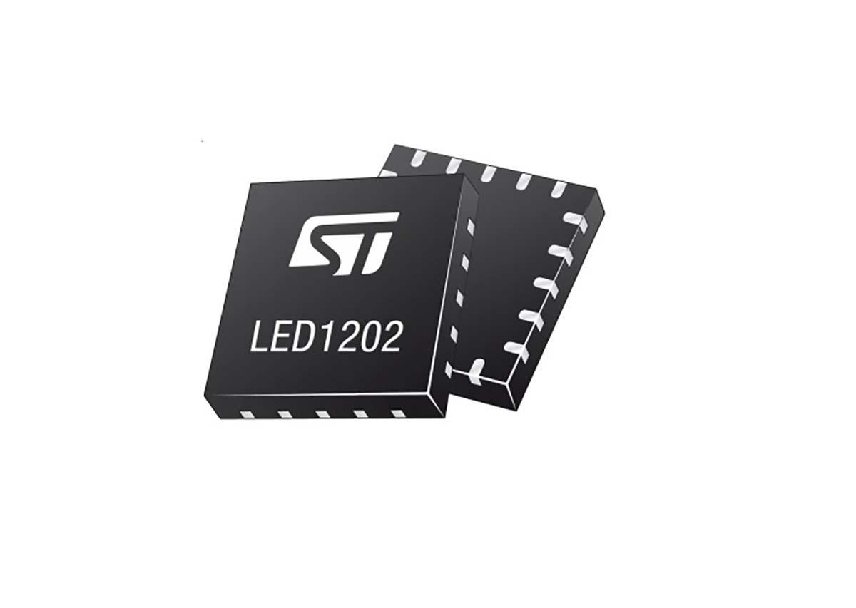 IC Controlador de LED STMicroelectronics, IN: -0,3 V → 6 V., OUT máx.: / 20μA, QFN de 20 pines