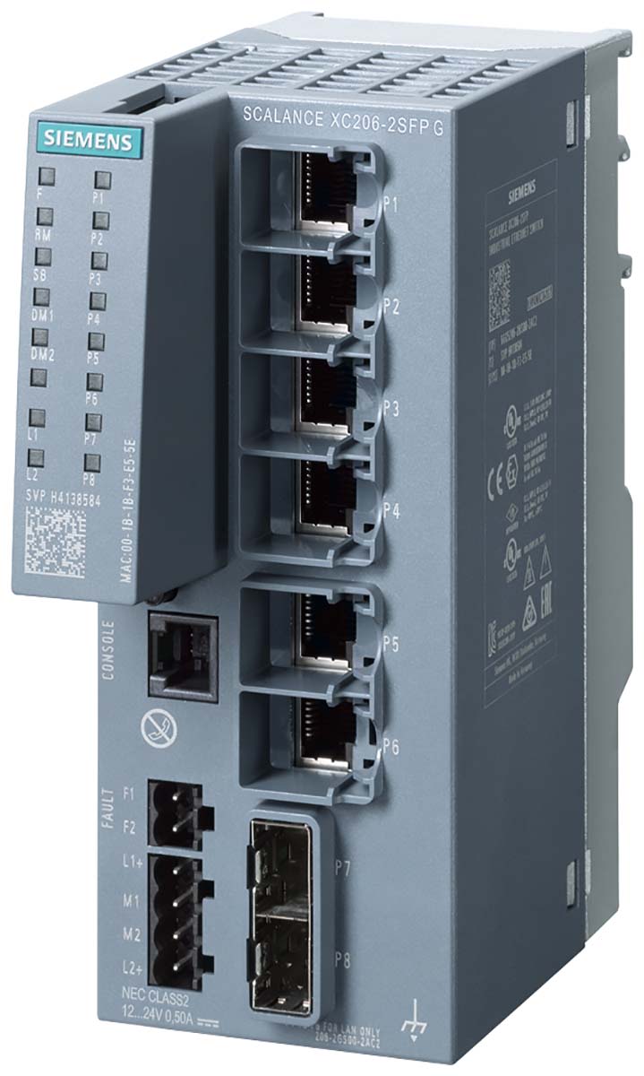 Switch Ethernet 6 Ports RJ45, 10 Mbit/s, 100 Mbit/s, 1000 Mbit/s