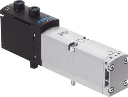 Festo 2 Exhausted, 5/3-Way, Connection 4 Pressurised Solenoid Valve ...