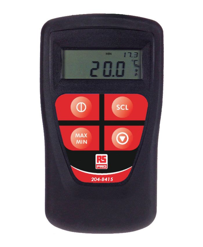 RS PRO Thermocouple Digital Thermometer for HVAC, Industrial Use, E, J