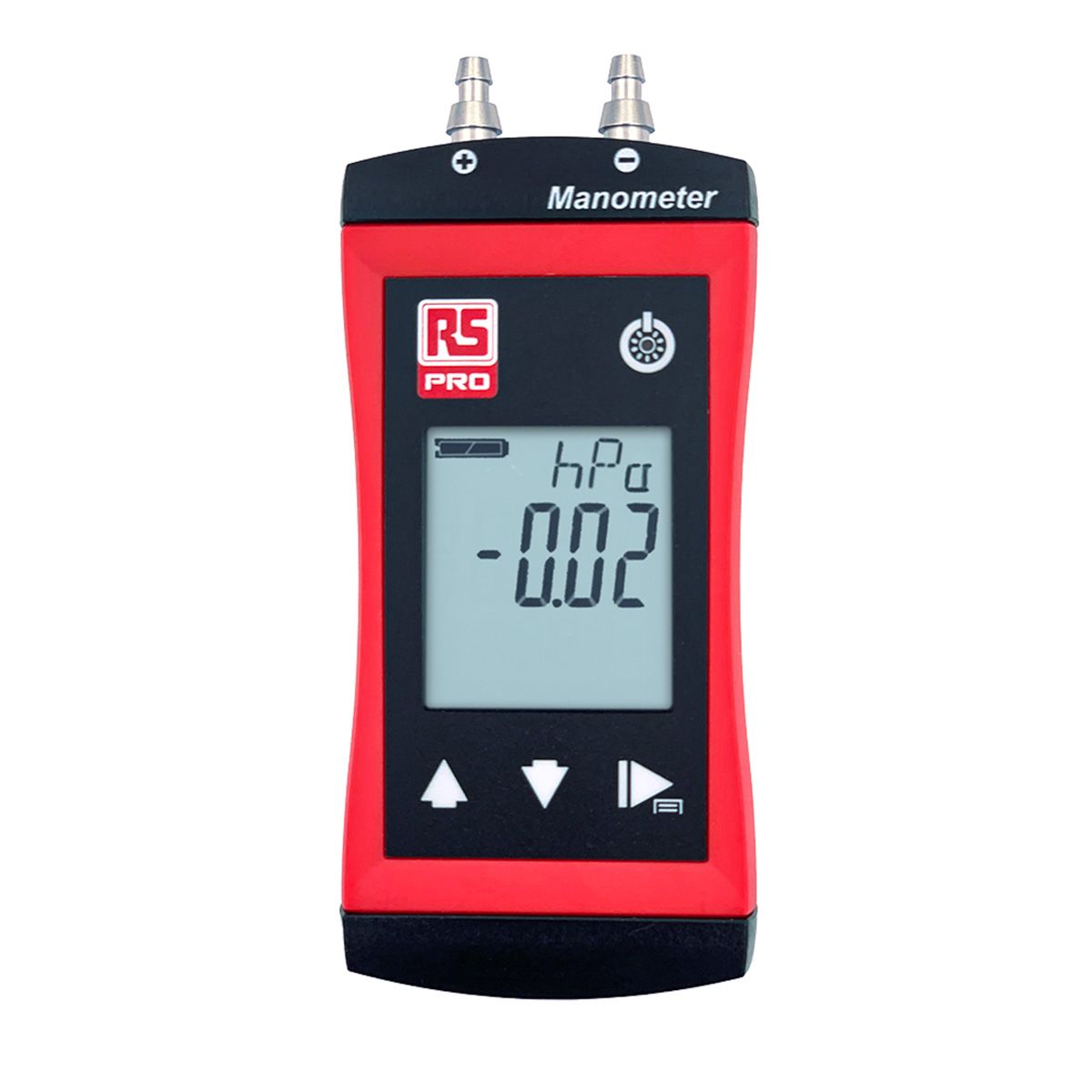 RS PRO RS 1107 Differential Manometer With 2 Pressure Port/s, Max Pressure Measurement 200mbar