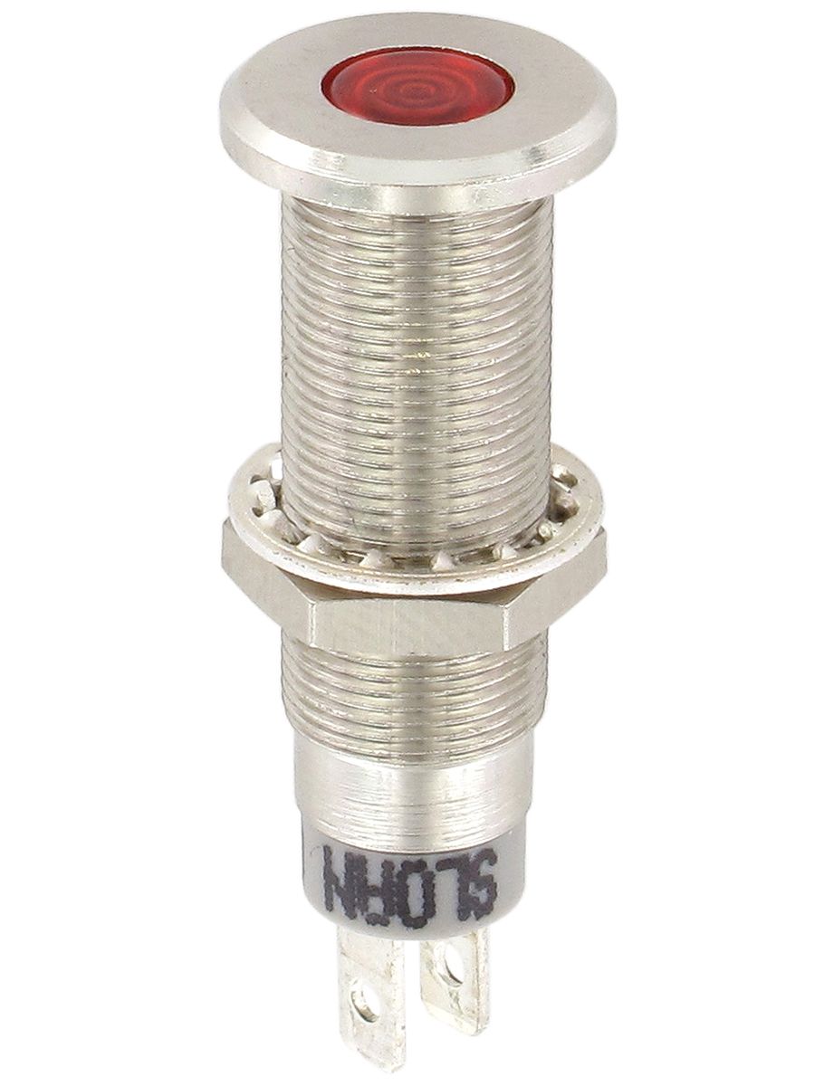 Sloan Red Panel Mount Indicator, 1.7V dc, 8.2mm Mounting Hole Size, Solder Tab Termination