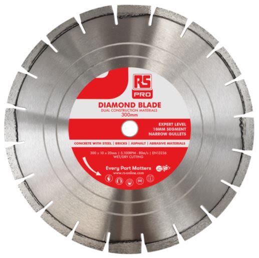 RS PRO Multiple Materials Circular Saw Blade, Pack of 1