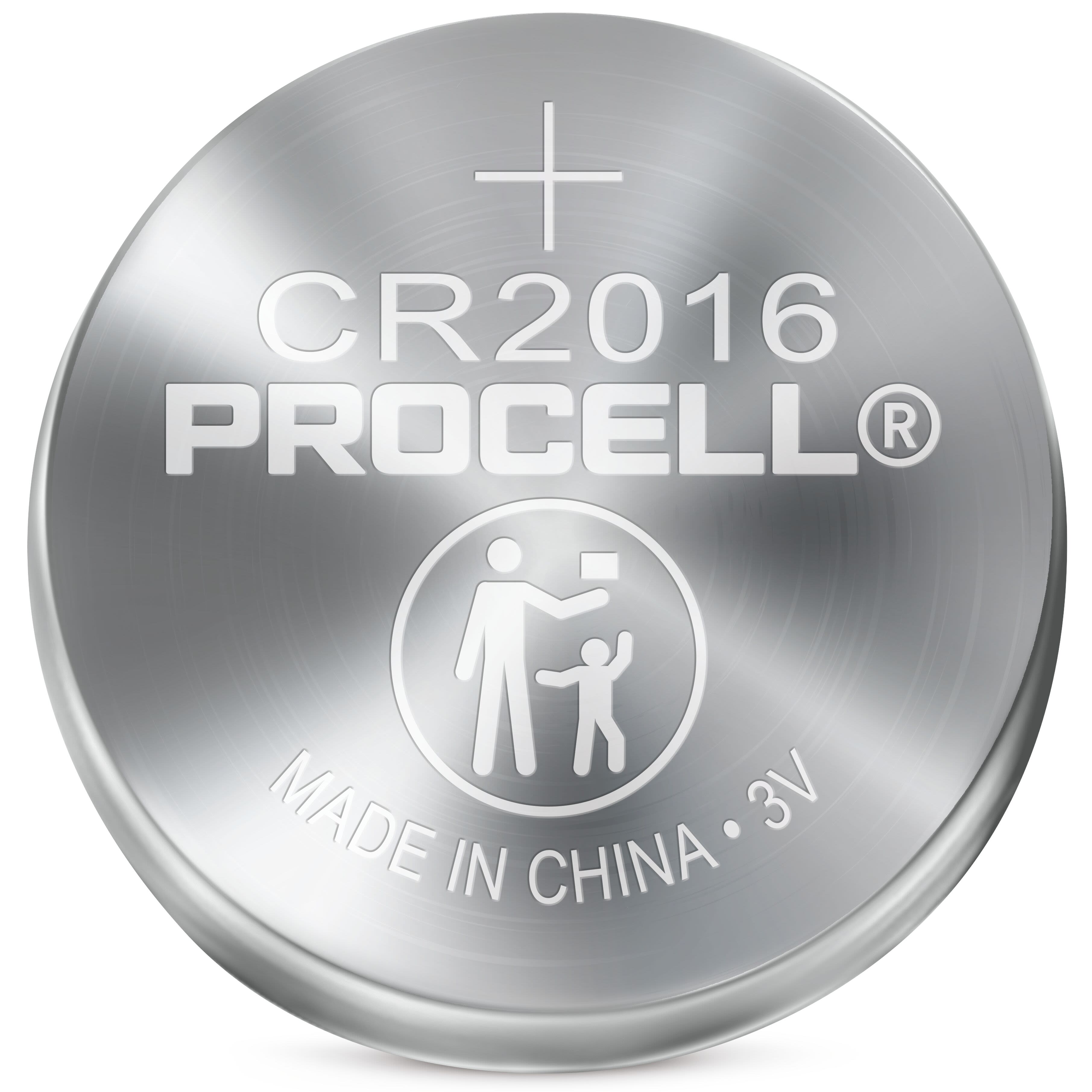 Duracell Procell CR2016 Button Battery, 3V