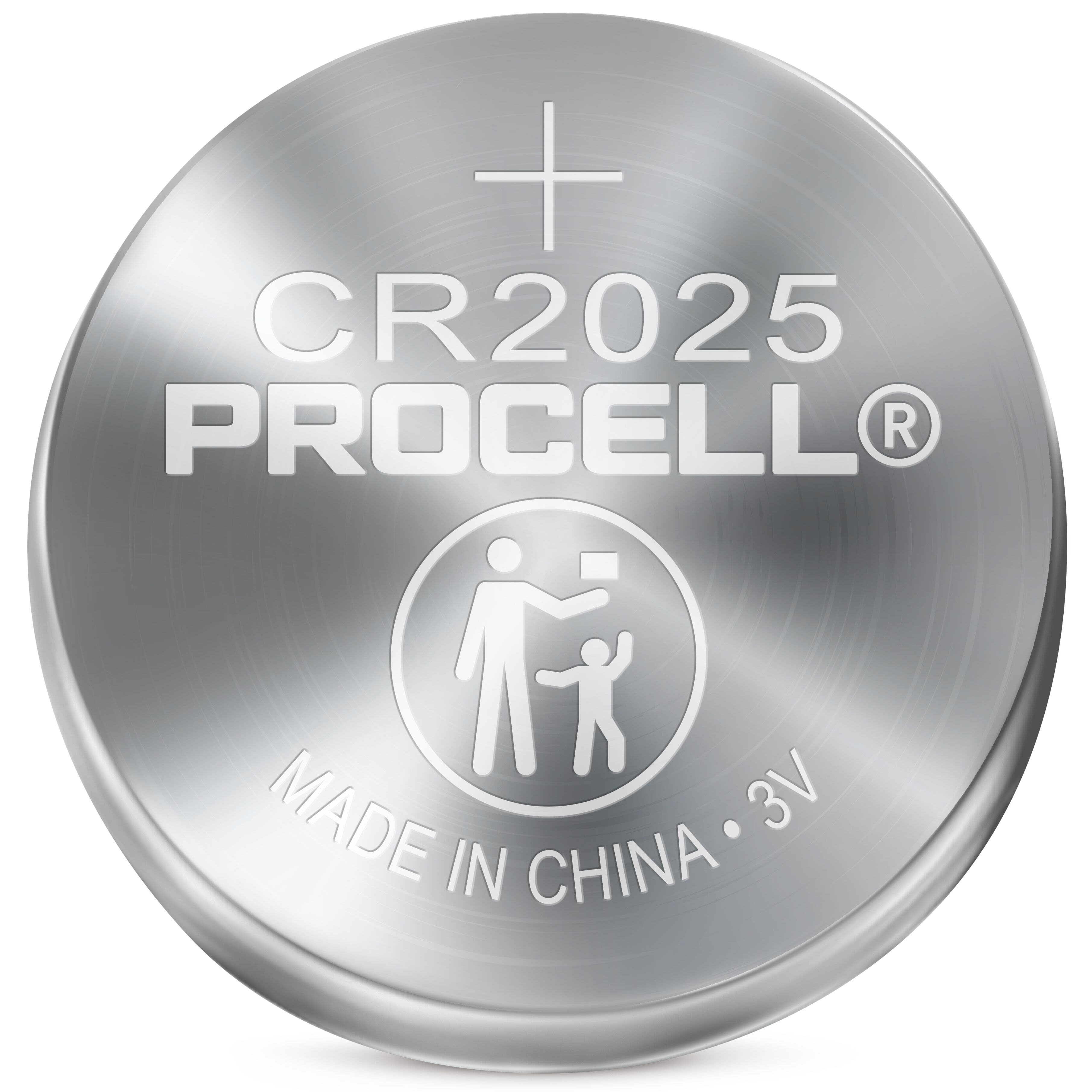 Duracell Procell CR2025 Button Battery, 3V