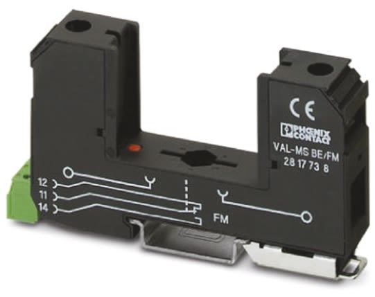 Jednotka ochrany proti přepětí, řada: VAL-MS BE/FM, 250 V AC pojistka proti přepětí, Lišta DIN, 96.8 x 17.7 x 52mm