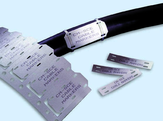 TE Connectivity CM-SCE White Cable Labels, 50.8mm Width, 6.4mm Height, 250 Qty