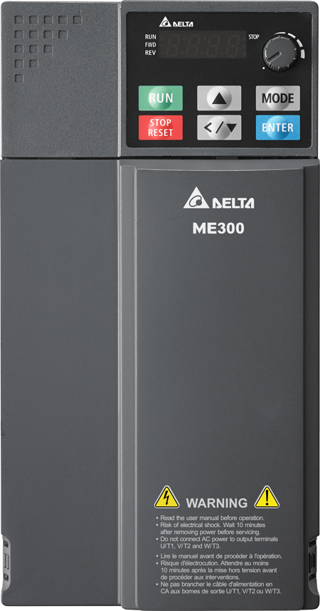 Delta Electronics VFD-ME Inverter Drive, 3-Phase In, 0 → 599Hz Out, 7.5 kW, 460 V, 17 A