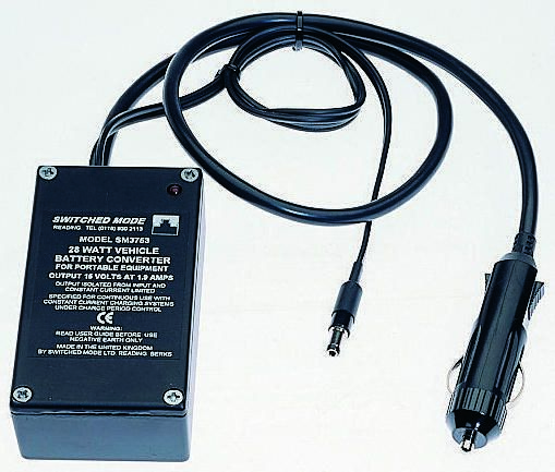 Custom Power Design Laptop Car Charger, 12V dc Input, 15V dc Output Plug In, 2.4A